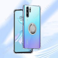 For Huawei P30 Pro P30Pro VOG-L09, VOG-L29, VOG-TL00 Back Ring Holder Bracket Phone Case Smartphone TPU Soft Cover