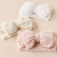 New Summer Breathable Baby Mesh Headbands Top Knot Double Bows Soft Turban Headwraps Girls Hair Accessories