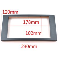 2 Din Frame to Car Radio Panel for Ford Focus C-Max S-Max Fusion Transit Fiesta Multimedia Player Double Fascia