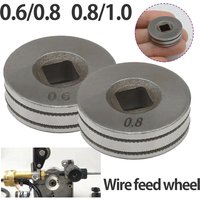 0.6-0.8/0.8-1.0 mm Stainless Steel Wire Feed Drive Roller 25 mm Knurled Groove Wire Roll Wheel Line Feeding Roll Fit MIG Welders
