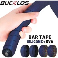 BUCKLOS Road Bike Tape Silicone+EVA Handle Tape Shockproof Bike Tapes Non-Slip Bar Wraps Soft Handlebar Belt Bike Accessories