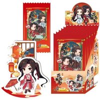 12Packs/Box Tian Guan Ci Fu Acrylic Stand Heaven Official's Blessing Q Version Character Ornament Fans Collection Gift
