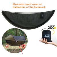Camping Hammock Bottom Mosquito Cover Outdoor Hammock Quick Opening Detachable Mosquito Net