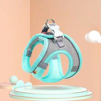 Breathable Puppy Dog Harness Vest Adjustable Outdoor Walking Pet Lead Leash for Small Cat Chihuahua Chest Strap Stuff