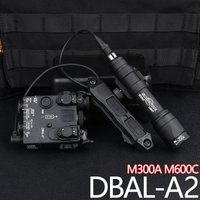 WADSN DBAL A2 Red Green Blue Laser Flashlight Tactical SF Surefir M300 M600 Scout Light White LED Lamp Airsoft Hunting Gear