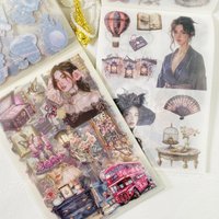 20sheets PET Stickers Books Suitable for Multiple Scenes Scrapbook Supplies Art and Handmade Decorative Stickers