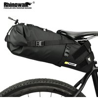 Rhinowalk Bike Bag Waterproof 10L13L Bicycle Saddle Bag Cycling Foldable Tail Rear Bag MTB Road Trunk Bikepacking Outdoor Travel