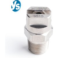 High Quality 1/8“ 1/4" 15~110 Degree SS304 Flat Fan HVV HU Spray Nozzle, Industrial Factory Cleaning, Dust Removal Washing
