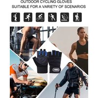 AliExpress Cycling Fitness Half Finger Gloves for Men's and Women's Wristbands Dumbbell Training Anti Slip Breathable Exercise Training