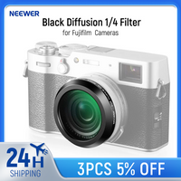 NEEWER Black Diffusion 1/4 Filter Mist Dreamy Lens Filter for X100 Series Cameras Multi Coated Optical Glass for Fujifilm