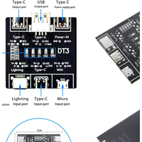 DT3 Data Cable Detection Board USB Cable Tester For Type-C Micro USB C Short Circuit On-Off Switching Diagnose Test Board
