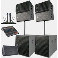 Full set of 10-inch 18-inch subwoofer outdoor concert hanging stage church professional active passive line array speaker system