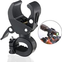 AliExpress NONE 90°/360° Rotating Bike Torch Clip Adjustable LED Flashlight Mount for Handlebar Clamp Grip Bracket Bicycle Light Holder