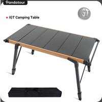 Pandatour Camping IGT Table Aluminum Folding Removable Easy Equiped Table Portable For Use With Stove Outdoor Removable Desktop