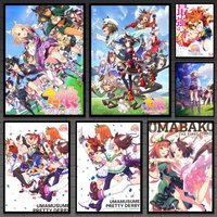 Game U-Uma Musume Pretty Derby Poster Versatile HD Waterproof Wall Art Self-Adhesive Decor for Any Space Ideal Gift