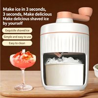 Portable Hand Crank Ice Shaver Non Electric Ice Slicer Homemade Snow Ice Machine For Home Use Small Business Stall Use