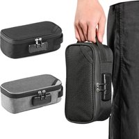 1PCS Activated Carbon Fiber Smell Proof Bag w/ Code Lock, Odorless Portable Storage Case, Travel Home Gift for Men Women
