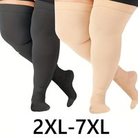 1-Pair Women' & Men' Over-the-Knee Thigh-High Compression Stockings - Full-Length Knee Coverage, Socks Suitable for Running