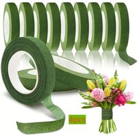 Floral Tape 4 Rolls – Green Paper Tape for Bouquet Packaging, Garland Pole Hemming, Artificial Flower Stems & Craft Arrangements