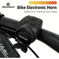 Bicycle Horn Electric Bike Bell 120DB Waterproof Bike Horn USB Rechargeable MTB Road Cycling Bicycle Alarm Horn Bike Accessories