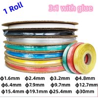 1 roll Heat Shrink Tube Transparent 3: 1 ratio Adhesive Lined with Glue Dual Wall Tubing Wrap Wire Cable kit Diameter 1.6-30mm image 3
