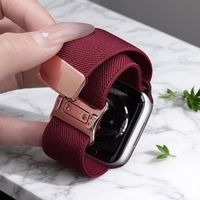 Magnetic Strap for Apple Watch Ultra3 Band 49mm Woman Man 40mm 44mm Nylon Elastic Loop for Iwatch Series11 10 9 8 7 6 5 4 3 2 1