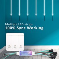 Pferderennen LED-Streifen Licht regler DC 5-24V ws2811 fließendes Wasser Jagd Bandsc halter drahtlos 3 Tasten Panel Sync Controller