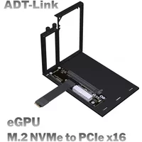 eGPU GEN4 M.2 NVMe GPU Dock PCIe 4.0 x4 High Speed PC Notebook Laptop to External Graphics Video Card M2 M Key to PCI-E X16 25cm