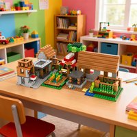 1000PCS Large Farm Village Garden House Building Blocks, Suitable As Birthday or Christmas Gifts