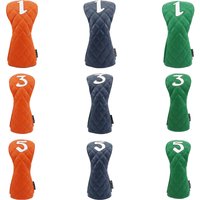 Premium Leather Golf Headcover - Stylish Protection for Your Clubs