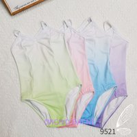 Hot Sale Breathable Kids Girls Children 2 Layers Spandex Camisole Mesh Gymnastics Ballet Leotards Dance Wear Skirt Dance Sets
