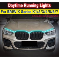 1Pcs 12V Car DRL LED Daytime Running Light Daylight For BMW X Series X1/2/3/4/5/6/7 Waterproof Car Decorative Atmosphere Lamps