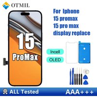 OLED Display For iPhone 15 Pro Max Replacement LCD Screen 6.7 Inch Digitizer Assembly Touch Screen Display with Repair Tool