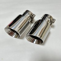 1 pièces fixation de voiture tuyau d'échappement en acier inoxydable 304 trou de sortie de klaxon de gorge de queue grand diamètre 89mm 101mm 114mm taille
