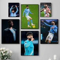 J-Josko G-Gvardiol Poster Self-adhesive Art Waterproof Paper Sticker Coffee House Bar Room Wall Decor