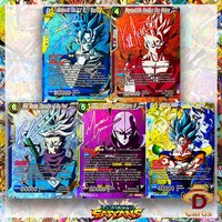 Dragon Ball Super Masters SPR Signature Assault of the Saiyans Set BT7 Special Collection Foil Anime Game Replica Proxy Cards