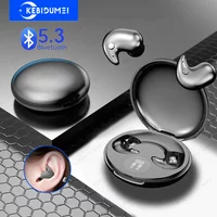 KEBIDUMEI Invisible Sleep Headphones Bluetooth 5.3 Mini Earbuds for Side Sleepers TWS Wireless Waterproof HiFi Stereo Earphones