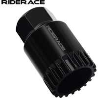 RIDERACE Bicycle Bottom Bracket Remover CR-V 20 Teeth BB Removal Sleeve Wrench Bike Spanner Service Cycling Repair Tool Black