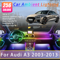 For AUDI A3 8P 2003-2013 Years Car Interior Ambient Lights Strips Breathing Lighting Kit App Control Auto Decorative Lamp
