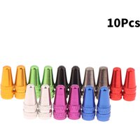 10pcs Aluminum Alloy Tire Prest Valve Cap Road Bike Covered Protector Road Tyre Dustproof Bike Presta Valve