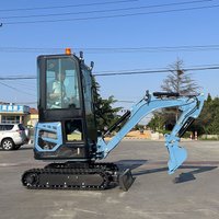 free shipping Epa Kubota Mini Excavator 2 ton mini Digger Farm Small Excavator mini bagger Home Excavators with customized color