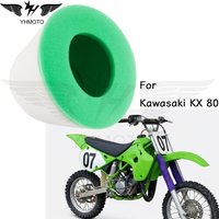 Motorcycle Air Intake Filter Cleaner Dual Foam Intake Sponge For Kawasaki KX 80 KX 85 17/14 KX85 I 17/14 KX85 II 19/16