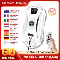 PuRuiKai Ultra Thin Robot Vacuum Cleaner Window Cleaning Robot Window Electric Glass Limpiacristales Remote Control For Home