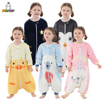 Michley Halloween Eule Schlafsack Sack Wickel Schlafsack Langarm Cartoon Nachtwäsche tragbare Decke für Mädchen Jungen 1-3 Jahre