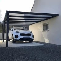 2026 New Outdoor Aluminum Carport Kit Easy DIY Assembly UV Resistant Roof Heavy Duty Weatherproof Anti Corrosion Shelter