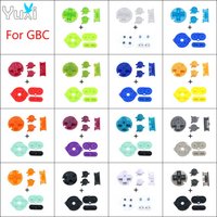 YuXi Plastic Power ON OFF Buttons Rubber Conductive Buttons Silicone Pad For Gameboy Color GBC D-pad A-B Start Select Keypad