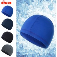 2 Stück Kühlung Schädel Kappe Helm Liner Fahrrad kappe Kühlkappe Sport Helm Kappe für Männer Frauen Laufen Skihut