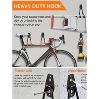 AliExpress NONE 4/12 Pieces Heavy-Duty Metal Hooks Wall-Mounted Garage Storage Hooks Bicycle Hooks Wall-Mounted Non-Slip Storage Hooks Garden Storage Tools