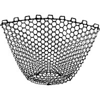 Silicone Fishing Net Head,Replacement Mesh Net,Fly Fishing Mesh Landing Net,Durable Fishing Tool,White Black,22cm-56cm Depth