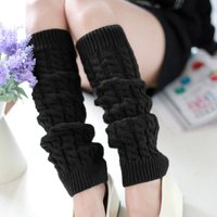 Women's Leg Warmers Woolen Loose Socks Thick Hosiery Autumn Winter Sexy Stockings Knitted Lady Leg Cover Long Socks Warm